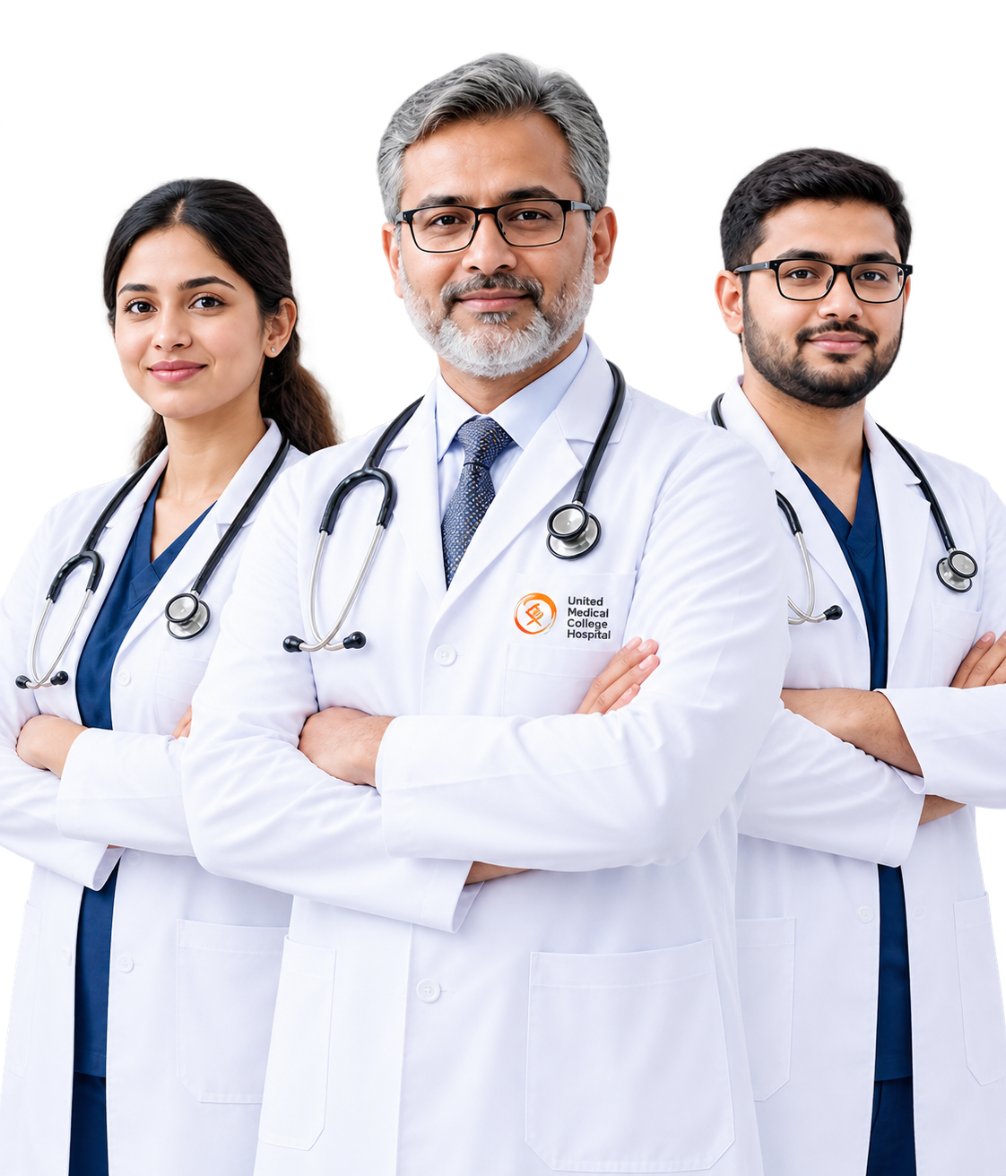 Conceptual clinical team visual for the UMCH growth presentation